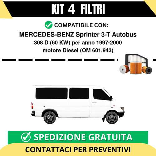 Kit filtri tagliando - kit,