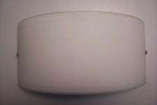 Plafoniera in vetro da parete DREAM LIGHTS bianco opalino + lati bianco e blu