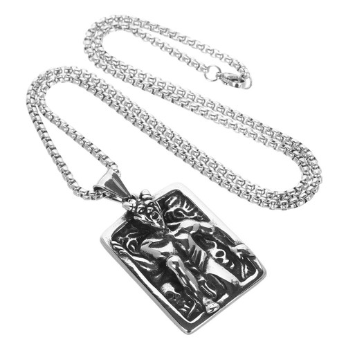 Collana catena ciondolo demone