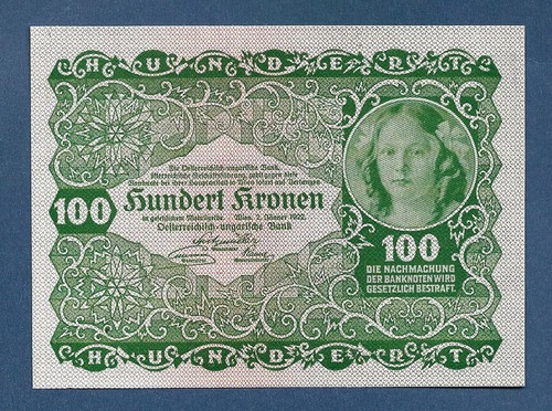 Austria 100 kronen 1922 - austria,