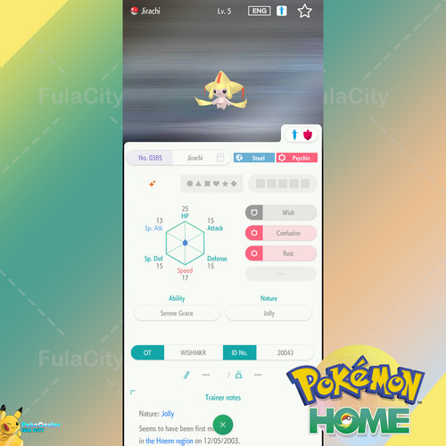 Shiny jirachi evento - ✨,