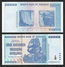 Zimbabwe 100 trilioni di