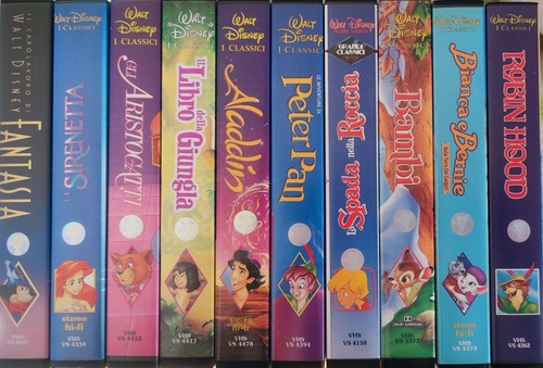 Videocassette disney - 10,