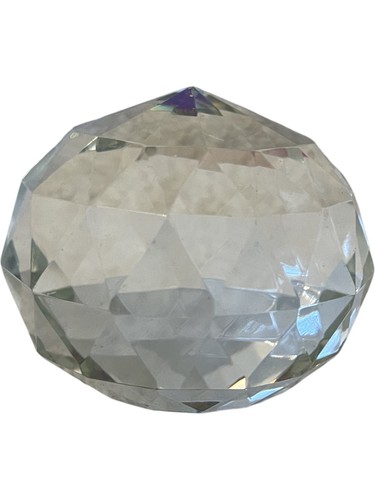 Faceted crystal glass - glass, diamond
