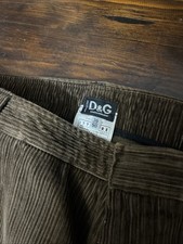 DOLCE GABBANA pantalone uomo  tg.36/50 Velluto a coste, Marrone. Mai indossato