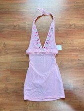 Mini abito vintage - halter, con