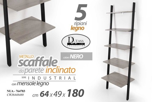 Scaffale inclinato parete - scaffale,