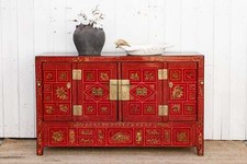 Mid-Century Bridal Red Painted
