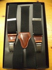 Bretella Vintage nero slavato