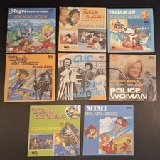 ROCKING HORSE SIGLE PROVINI LOTTO 45 GIRI CARTONI MIMI FORZA SUGAR LULU YATTAMAN