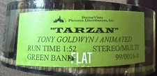 Tarzan (1999) 35mm Trailer Film Reel- Disney- Green Band- 1:52 Run Time Rare!
