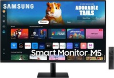 Samsung Smart Monitor M5 Schermo 27" Display 1920x1080 FHD 60Hz Con App Office