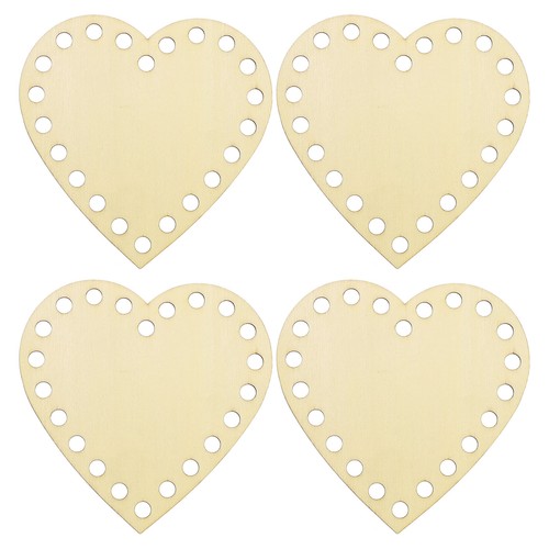 Base legno forma di - forma, cuore