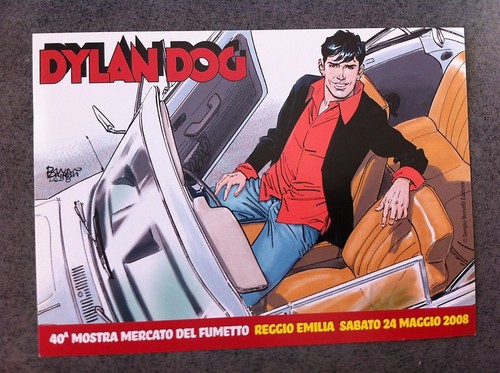 Dylan dog cartolina mostra - dylan,