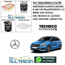 TAGLIANDO 4 FILTRI TECNECO