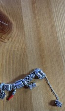 BRACCIALE ORIGINALE PANDORA COMPLETO 26 CHARMS DISTANZIATORI PENDENTI FUORI CAT.