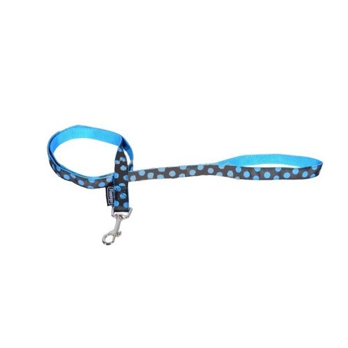 Guinzaglio nylon dots blu - nylon,