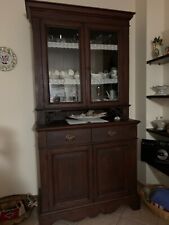 Credenza con Vetrina, legno e vetro, fine Ottocento. Antiquariato, mobili antic