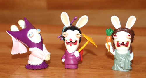Raving rabbids rare - rabbids, minifigure