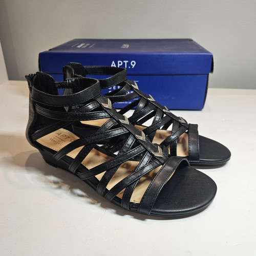 Apt sandali neri con - 9,