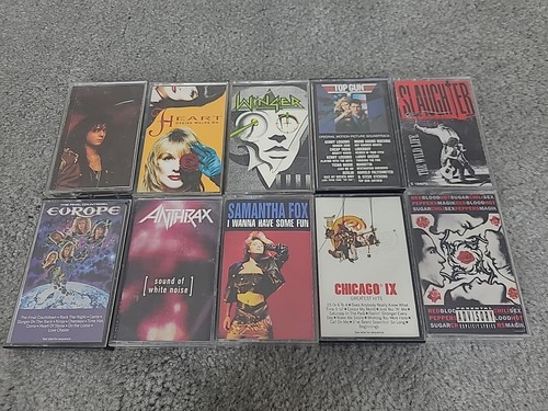 Cassette tapes lot red - tapes, of