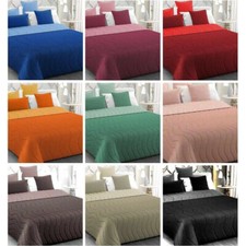 Trapunta Invernale Piumone Moderno Matrimoniale Double Face Tinta Unita Boa 