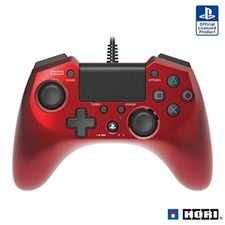 Hori Pad 4 Fps Plus per PS4 PS3 Controller Rosso Turbo Rapid Fire con Fili