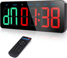 Timer Palestra Multifunzione, Grande 3" Digitale Orologio Da Parete,Cronometro L