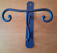 ANTICO APPENDIABITI IN FERRO BATTUTO DA PARETE VEDI FOTO E DESCRIZIONE