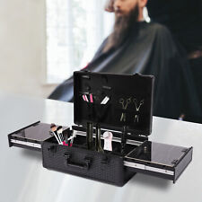 Valigetta da viaggio professionale barbiere portatile similpelle nera tagliabordi