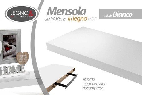 Mensola parete 120 4 cm - parete,