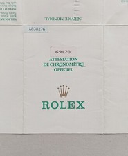 ROLEX Guarantee Warranty
