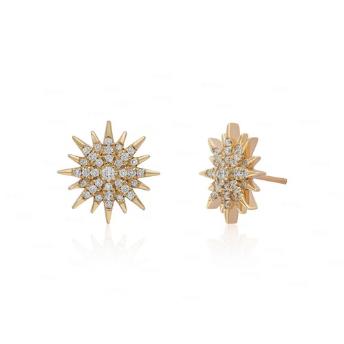 Orecchini borchie oro 14k - oro, 0,48