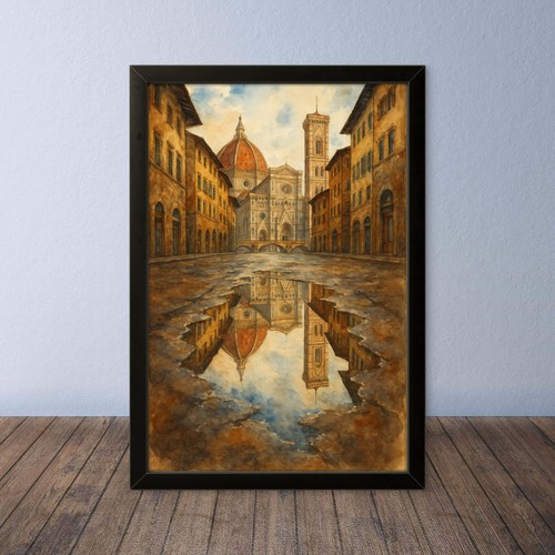Cornice disegno acquarello - acquarello, su