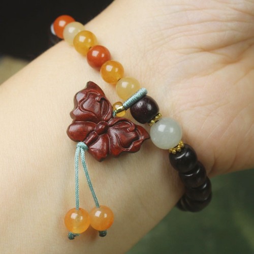 Bracciale farfalla palissandro - bracciale,