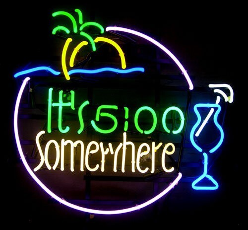 Clock somewhere palm - it's,
