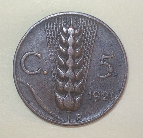 Centesimi 1921 re vittorio - 5,
