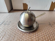 zuccheriera in acciaio inox vintage