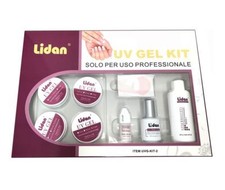 Kit Completo Ricostruzione Unghie Nail Art 4 Gel Uv Manicure Professionale linq