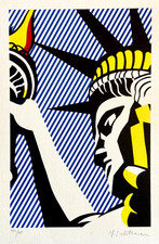 Roy Lichtenstein Litografia COA originale firmata numerata limitata (Kaws)§