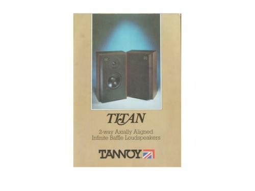 Tannoy titan brochure - tannoy,