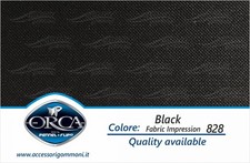 TESSUTO ORCA 828 "BLACK FABRIC IMPRESSION" NEOPRENE/HYPALON 1600 DENARI PER GOMM