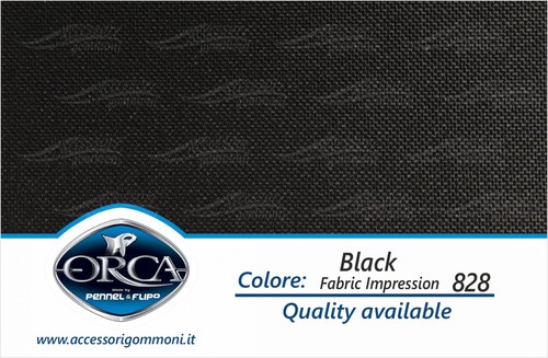 Tessuto orca 828 black - "black, fabric