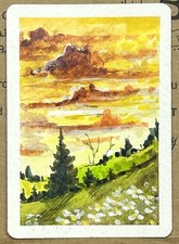 Aceo, originale, Watermedia -
