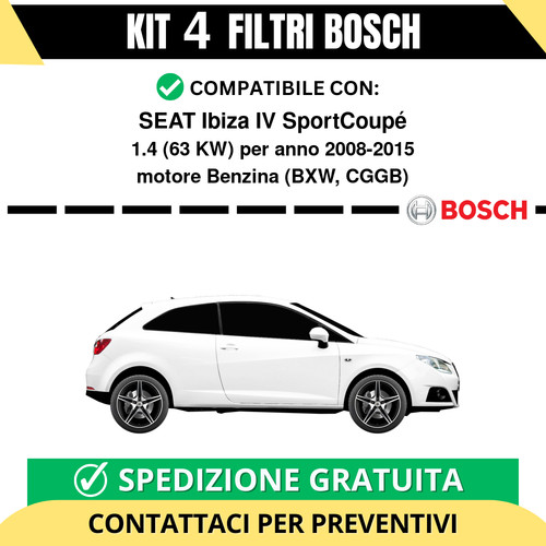 Kit bosch filtri tagliando - 4,