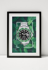 Rolex Submariner 16610LV (kermit). Arte grafica audace su tela o stampa incorniciata