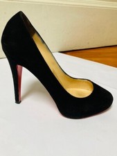 scarpe donna tacco Louboutin iconico modello Declic 120 suede ottimo stato