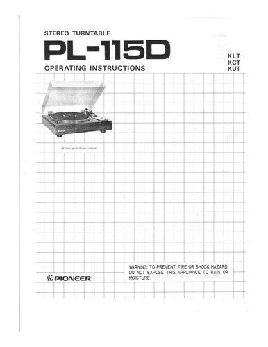 Pioneer 115d giradischi - pioneer, pl-115d