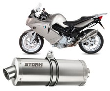 Terminale Scarico Storm by Mivv Oval acciaio per Bmw F 800 S / St 2006 > 2012