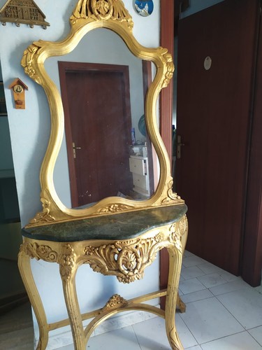 Consolle con specchio antica - specchio,
